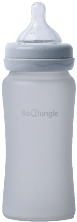 Bo Jungle Sklenená fľaša B-Thermo 240ml, Grey